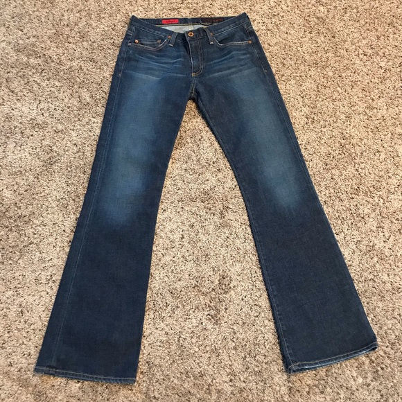 Adriano Goldschmied Dark Blue Wash Bootcut Jeans - Picture 2 of 8